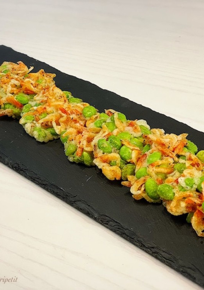 業スー むき枝豆と桜エビのかき揚げ-レシピのメイン写真