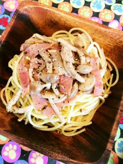 炒め5分●しめじ1袋とベーコンで和風スパ-レシピのメイン写真