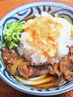 鬼おろし肉ぶっかけうどん-レシピのメイン写真