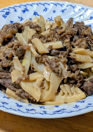 たけのこと玉ねぎと牛こま肉の中華風炒め-レシピのメイン写真