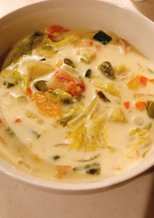 バレエご飯優しいミルクスープ-レシピのメイン写真