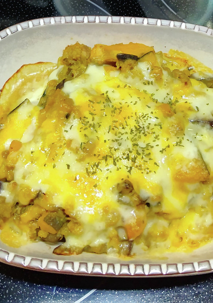 なすとかぼちゃのチーズ焼き-レシピのメイン写真