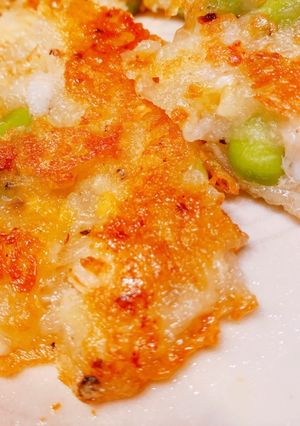 モチモチ！エビとジャガイモのお焼き　-レシピのメイン写真