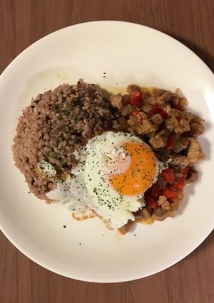 豚肉を使った!!ガッツリ☆ガパオライス-レシピのメイン写真