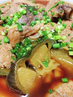 マグロ筋と丸茄子の甘辛煮-レシピのメイン写真