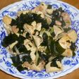 ツナと豆腐のわかめ炒め