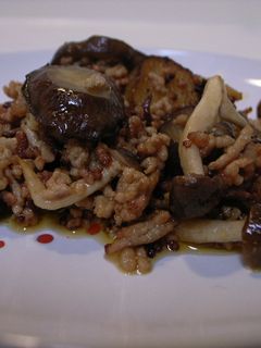 洋風? なすとしめじとひき肉炒め-レシピのメイン写真