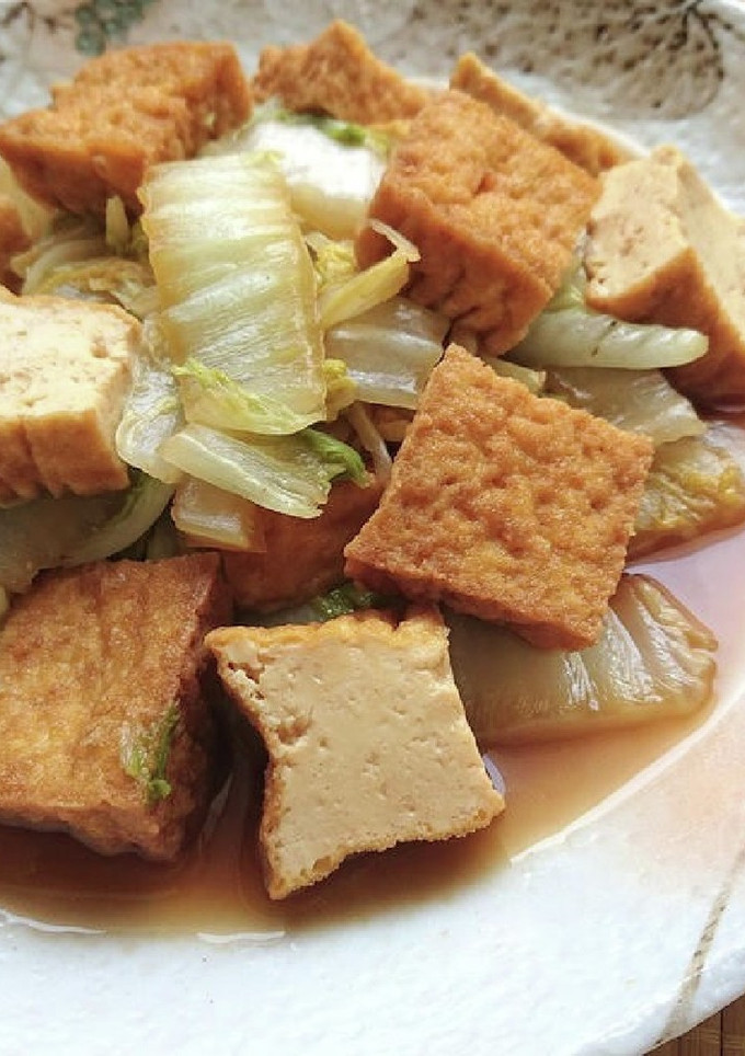 煮汁のしみた白菜と厚揚げのほっこり煮-レシピのメイン写真