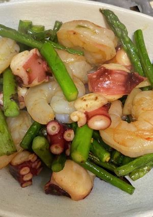 海鮮にんにく炒め-レシピのメイン写真