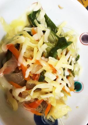 野菜たっぷりチーズ春雨いため-レシピのメイン写真