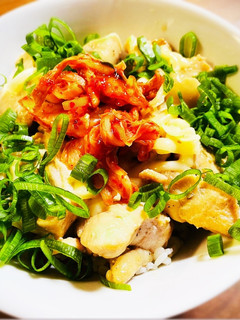 鶏むね肉のキムチー丼-レシピのメイン写真