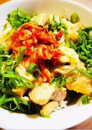 鶏むね肉のキムチー丼-レシピのメイン写真
