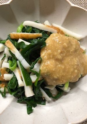 にらとちくわの辛子酢味噌かけ-レシピのメイン写真