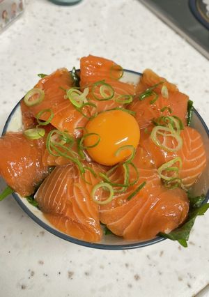 めんつゆサーモン漬け丼♡-レシピのメイン写真