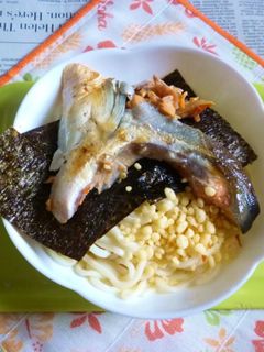 醤油うどん風冷やしうどん25~銀鮭・海苔-レシピのメイン写真