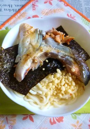 醤油うどん風冷やしうどん25~銀鮭・海苔-レシピのメイン写真