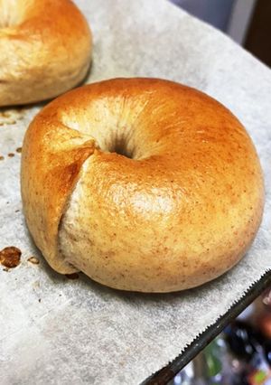 もちっとぷっくりライ麦ベーグル-レシピのメイン写真