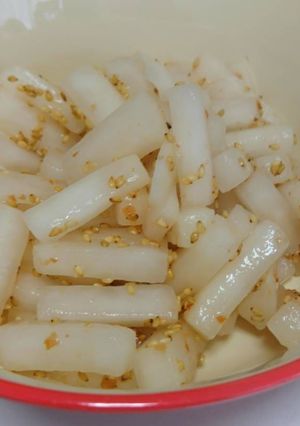 簡単!美味しい!大根の梅ごま浅漬け♪-レシピのメイン写真