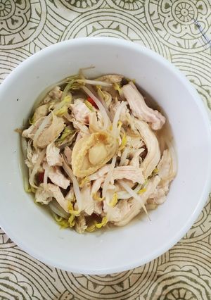 蒸し鶏と茹で野菜、もやし編。-レシピのメイン写真