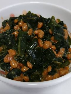 簡単!美味しい!納豆とわかめの酢味噌和え-レシピのメイン写真