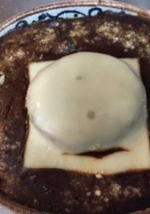 残り物で作る焼きカレー(ハンバーグ入)-レシピのメイン写真