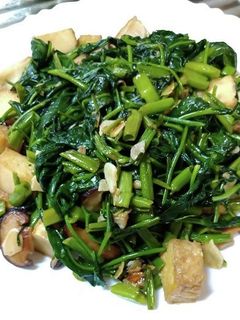 空心菜の炒め物(タイ風)-レシピのメイン写真