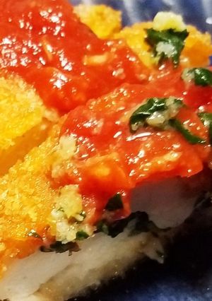 ボリュームチキンカツ~ほうれんそうバター-レシピのメイン写真