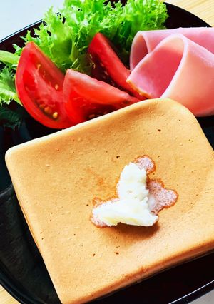 ホットサンドメーカーで簡単ホットケーキ-レシピのメイン写真
