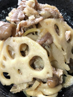 簡単!牛肉れんこんきのこしぐれ煮☆-レシピのメイン写真