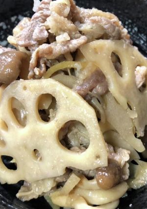 簡単！牛肉れんこんきのこしぐれ煮☆-レシピのメイン写真
