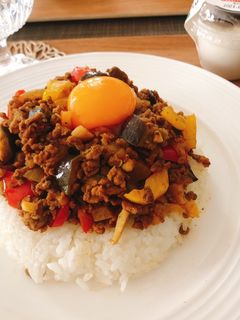 10分で完成!夏野菜のキーマカレー-レシピのメイン写真