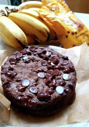 ダイエット中♡のバナナチョコチップケーキ-レシピのメイン写真