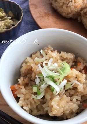 炊飯器で炊く！豚ひき肉の中華おこわ-レシピのメイン写真