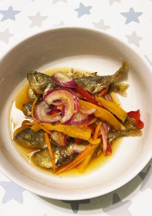 りんご酢でさっぱり！豆あじの南蛮漬け-レシピのメイン写真