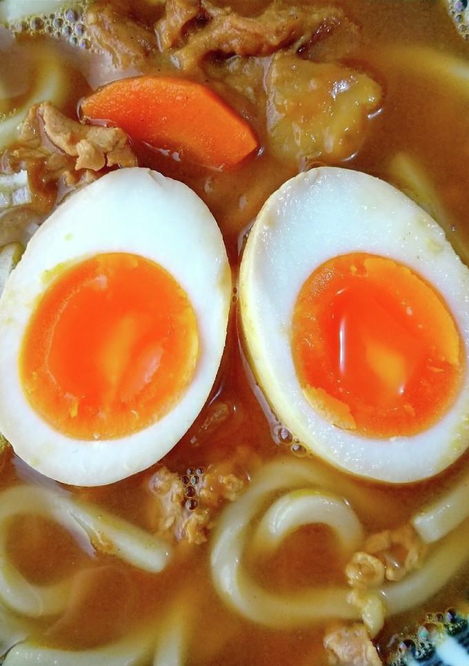 半熟煮卵☆和風カレー味♪-レシピのメイン写真