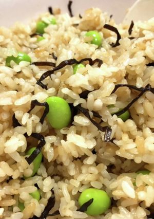 塩昆布枝豆ご飯-レシピのメイン写真