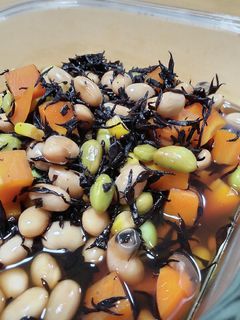 枝豆・とうもろこしでひじきの煮物-レシピのメイン写真