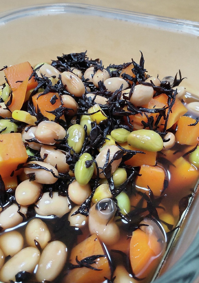 枝豆・とうもろこしでひじきの煮物-レシピのメイン写真
