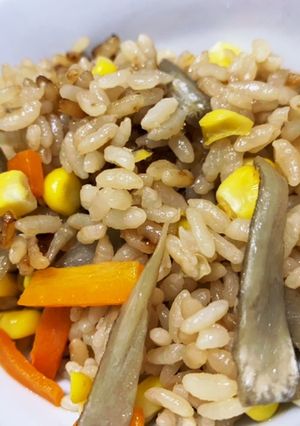 ごぼうと人参ととうもろこしの炊き込みご飯-レシピのメイン写真