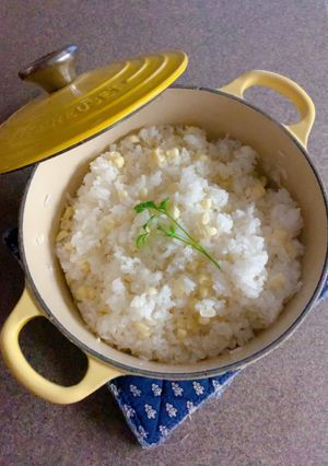 白いとうもろこしのごはん-レシピのメイン写真
