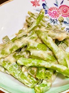 さやいんげんのゴマ酢味噌和え-レシピのメイン写真