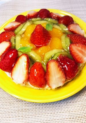 簡単フルーツデコケーキ-レシピのメイン写真