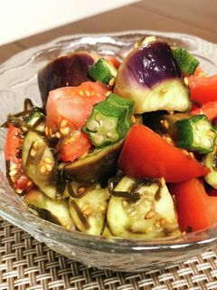 ナスとトマトの塩昆布和え-レシピのメイン写真