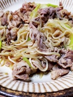 〈低糖質〉豚こま肉としらたきのネギ塩炒め-レシピのメイン写真