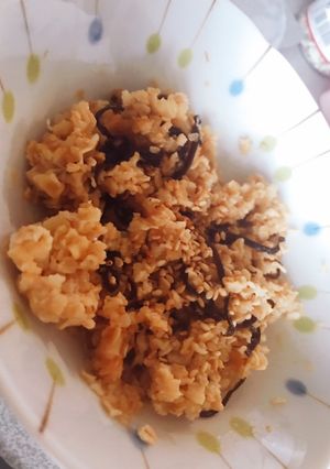 レンジで簡単 塩昆布オートミール-レシピのメイン写真