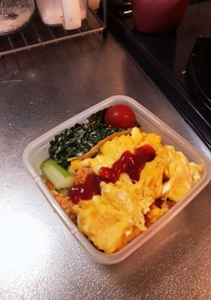 簡単なんちゃってオムライス弁当-レシピのメイン写真