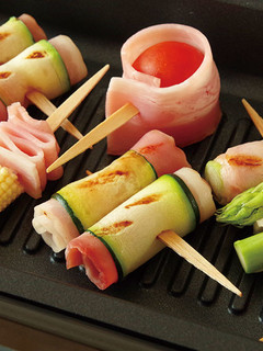野菜ベーコン巻きピンチョス-レシピのメイン写真