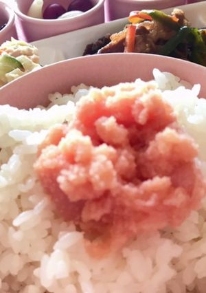 朝ごはん♡酢タラコのあったかご飯乗せ-レシピのメイン写真