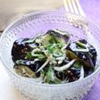揚げ茄子、しらす、大葉サラダ