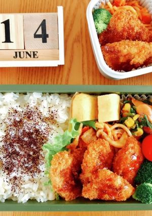 鶏胸肉のチキンカツ弁当 21/6.14-レシピのメイン写真